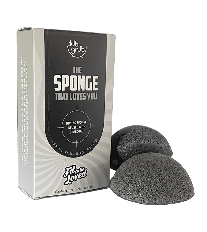 The Sponge That Loves You - Konjac Sponge Infused With Charcoal